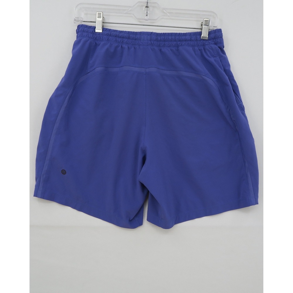 Lululemon Pace Breaker Lined Shorts‎ Mens Medium Blue Athletic Running Gym 7"